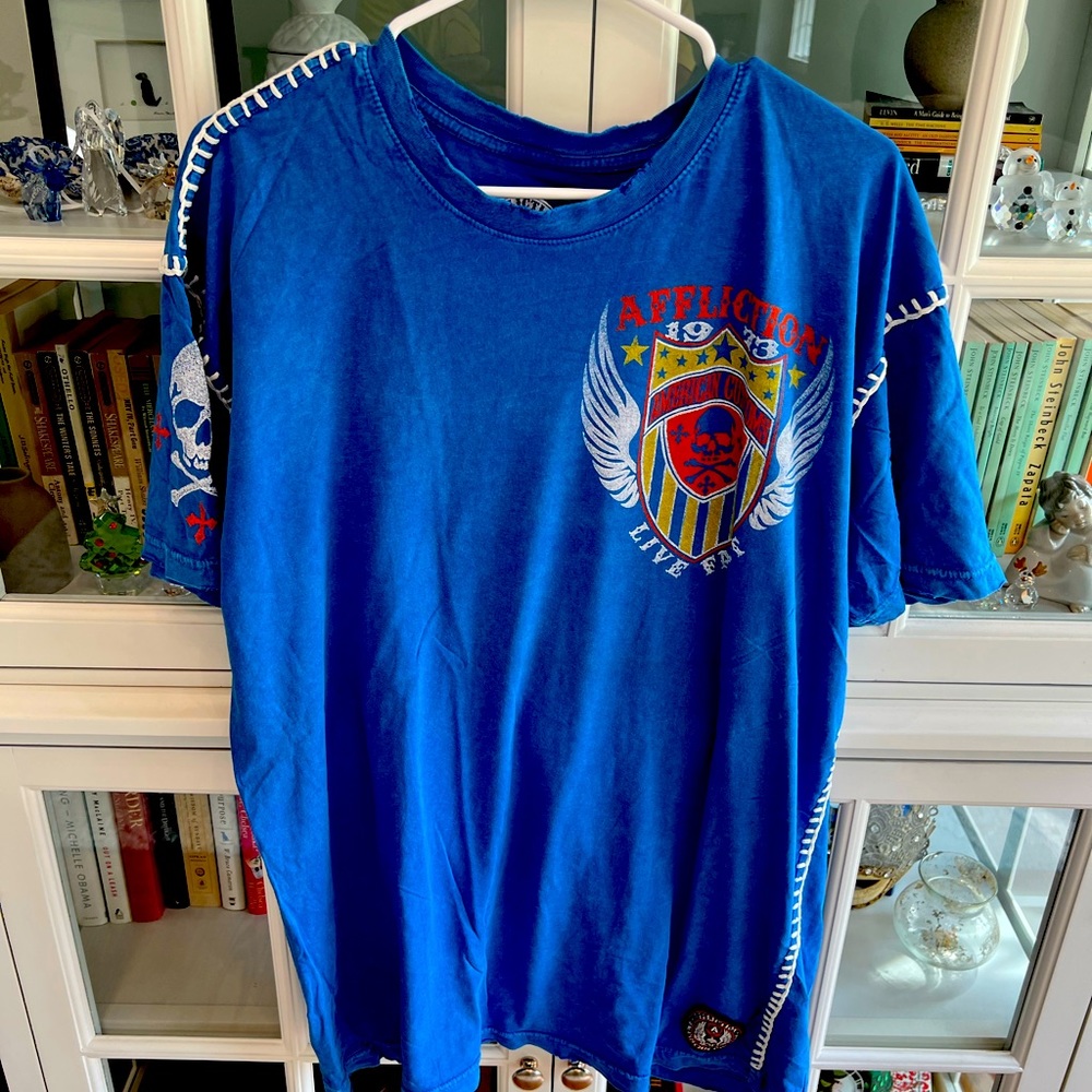 Blue xxl Affliction T